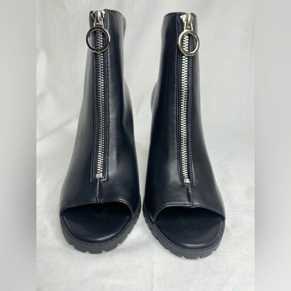 Bar III Dillan P Womens Faux Leather Ankle Booties Black Size 7.5M New - Picture 11 of 13